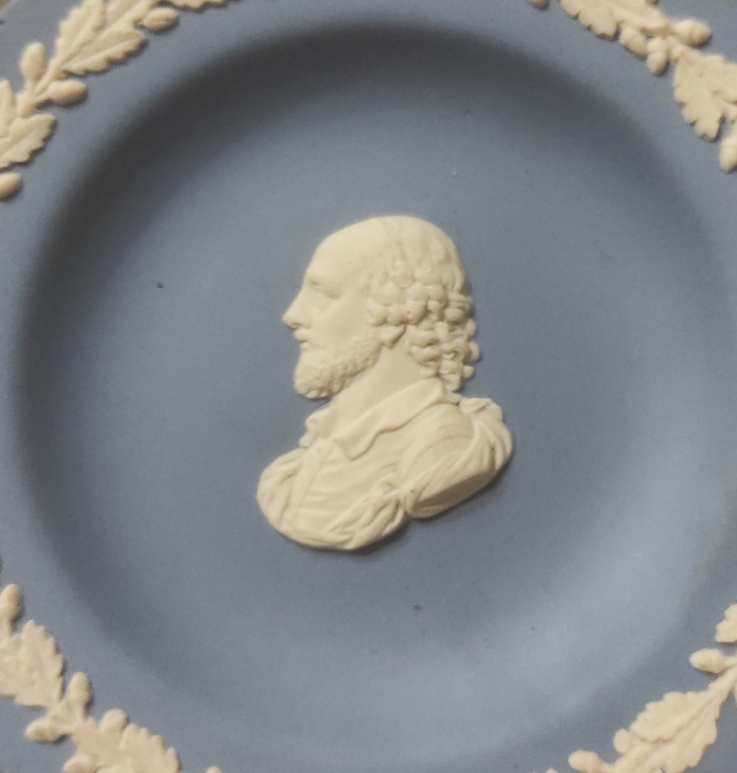 PIATTO WEDGWOOD JASPERWARE WILLIAM SHAKESPEARE CON SCATOLA ORIGINALE ANNI '60