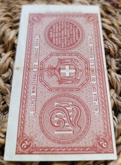 BUONO DI CASSA DA 2 LIRE UMBERTO I 15/02/1897 R3 SPL