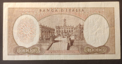 10000 LIRE MICHELANGELO FALSO D'EPOCA 15/02/1973 BB