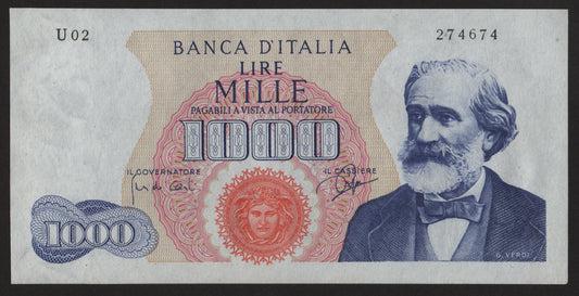 1000 LIRE VERDI 1° TIPO 14/07/1962 SPL+