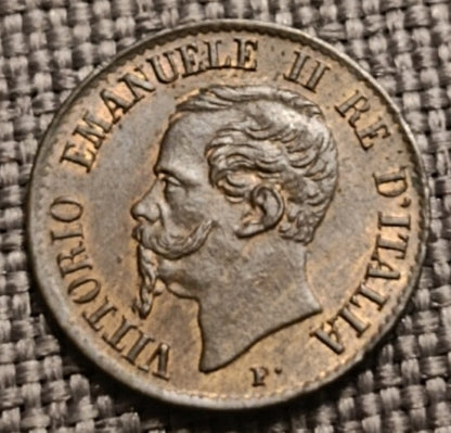 1 CENTESIMO 1861 VITTORIO EMANUELE II FDC