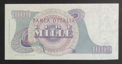 1000 LIRE VERDI 1° TIPO 10/08/1965 (qFDS) - Numismatica_ita