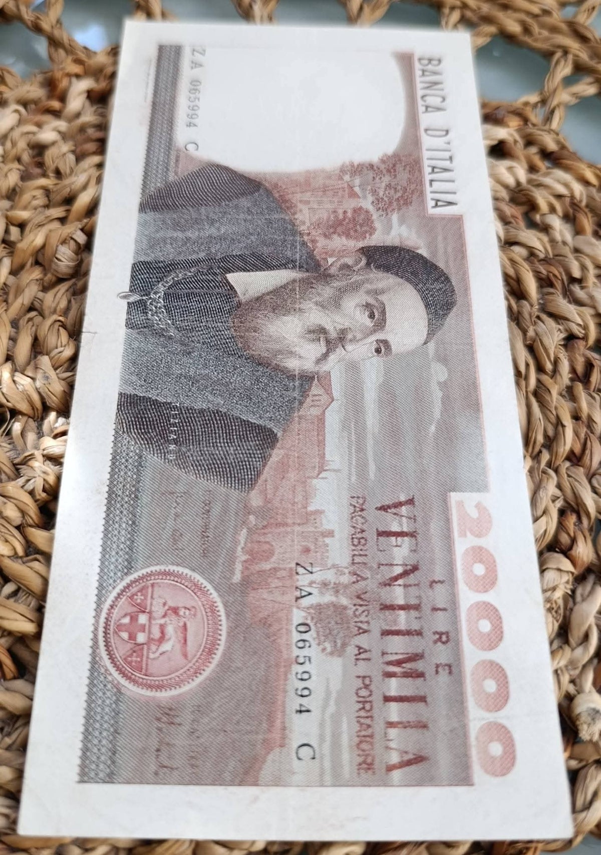 20000 LIRE TIZIANO VECELLIO 21/02/1975 BB - Numismatica_ita