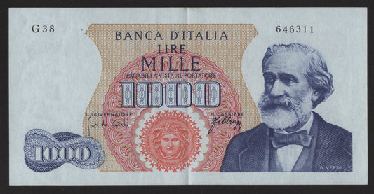 1000 LIRE VERDI 1° TIPO 20/05/1966 SPL