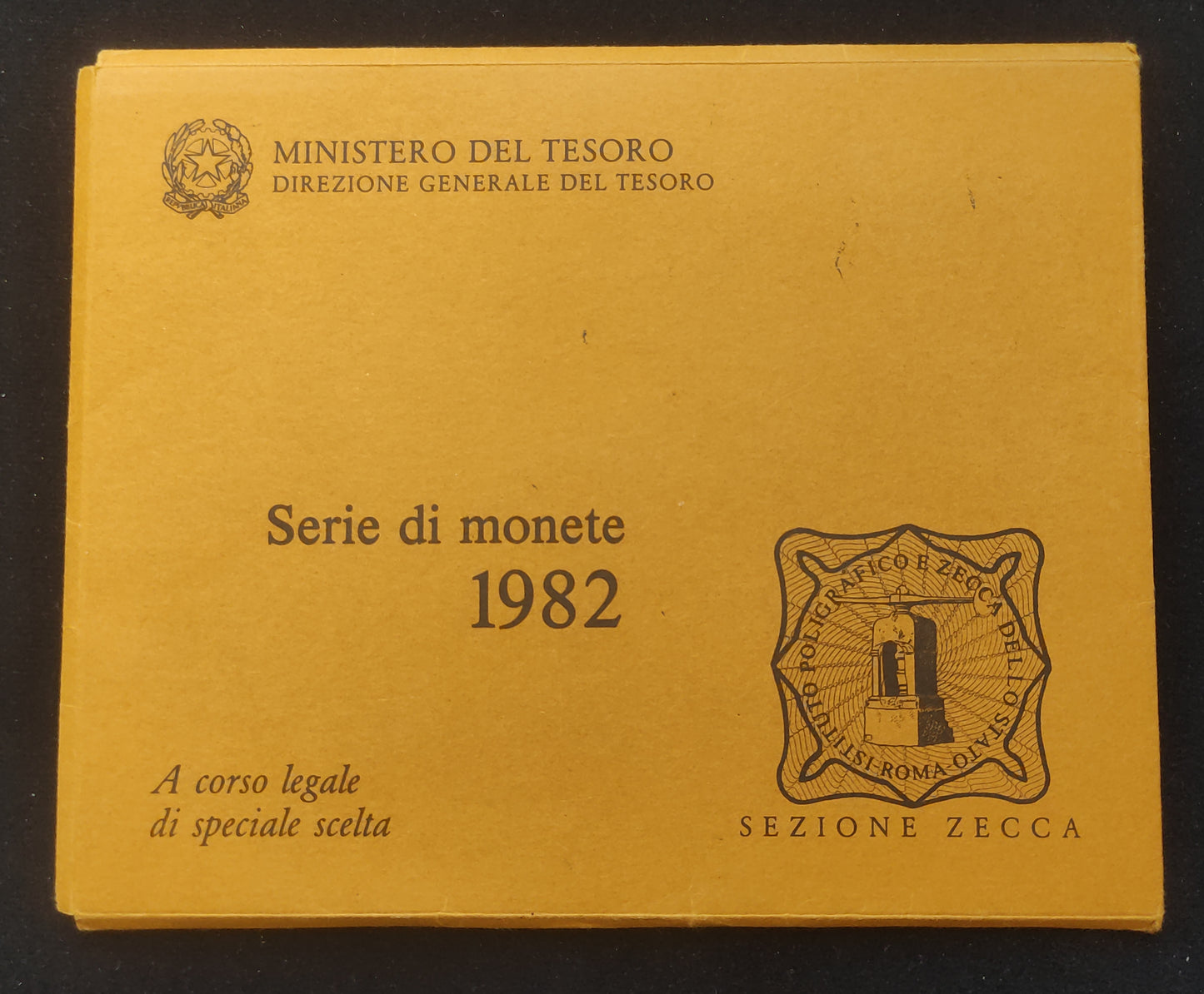 SERIE DIVISIONALE DI MONETE 1982 CON ARGENTO IPZS FDC - LIRE DA COLLEZIONE