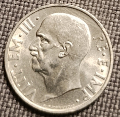 20 CENTESIMI IMPERO 1936 RARA MONETA REGNO D'ITALIA SPL