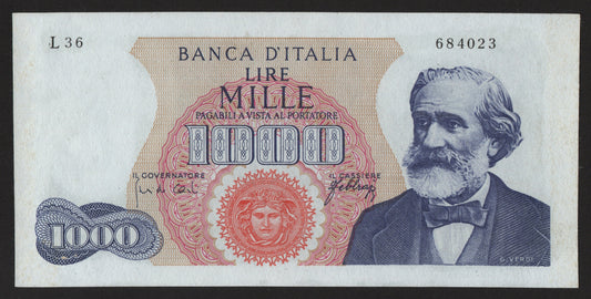 1000 LIRE VERDI 1° TIPO 20/05/1966 BB+